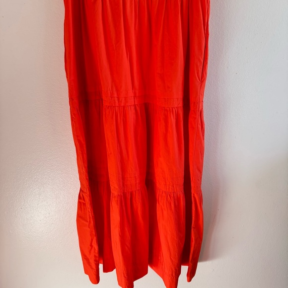 Quince 100% Organic Cotton Poplin Tiered Maxi Dress size Large - Picture 4 of 13